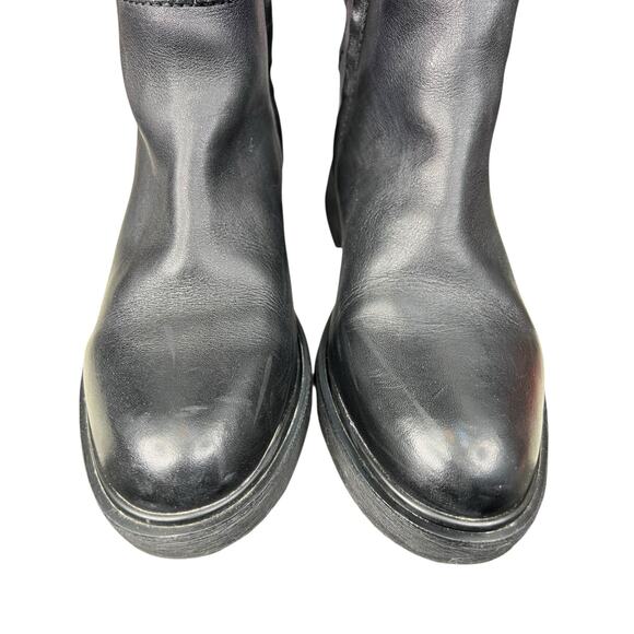 Franco Sarto Women’s Battina Black Leather Knee High Riding Boot Size US 10 - Picture 7 of 11